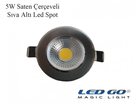 5W SATEN KASA LED DOWNLIGHT,220V,SIVA ALTI