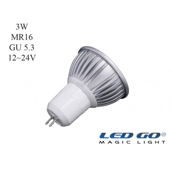 MR16 3W 12/24V AC-DC GU5.3 IGNE AYAKLI LED LAMBA