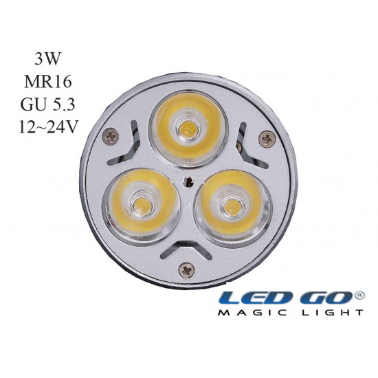 MR16 3W 12/24V AC-DC GU5.3 IGNE AYAKLI LED LAMBA