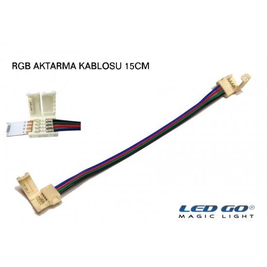 RGB ŞERİT LED ARA BAĞLANTI KABLOSU 15CM ÇİFT YÖN