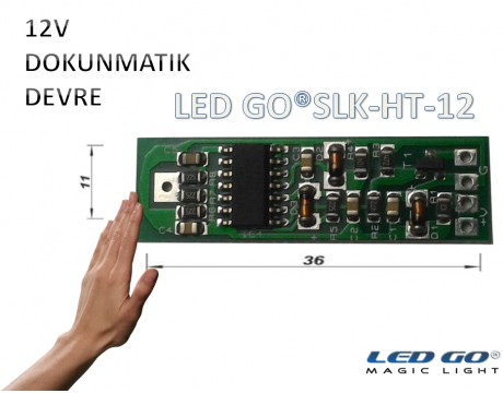 DOKUNMATIK DEVRESİ-12V-ULTRA SLIM-LED KANAL/PROFİL İÇİNE UYGUN