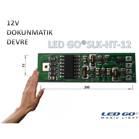 DOKUNMATIK DEVRESİ-12V-ULTRA SLIM-LED KANAL/PROFİL İÇİNE UYGUN