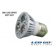 3 WATT LED SPOT AMPUL E27 DUY-MAVİ RENK-24V