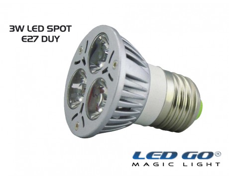 3 WATT LED SPOT AMPUL E27 DUY-MAVİ RENK-220V