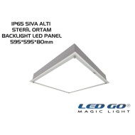 40W, SIVA ALTI, BACKLIGHT LED, STERİL ORTAM ARMATÜRÜ,595*595mm,IP65