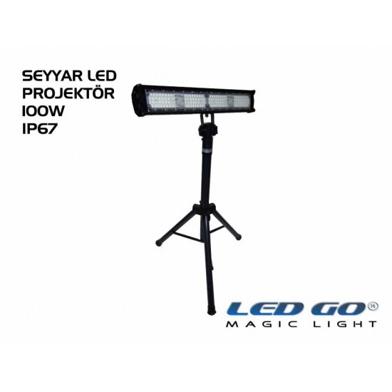 EPS-100, ELIT SERISI ,SMDLED TRIPOD AYAKLI PROJEKTOR, 100W, 220V, IP67