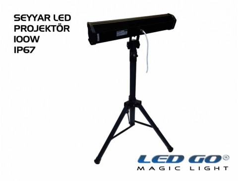 EPS-100, ELIT SERISI ,SMDLED TRIPOD AYAKLI PROJEKTOR, 100W, 220V, IP67