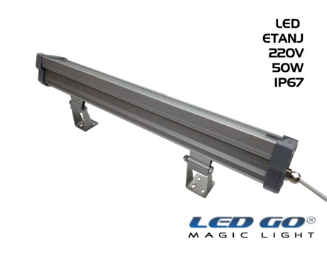 LET-50A | 50W,220V,TEMPERLİ CAMLI LED ETANJ ARMATÜR,IP67