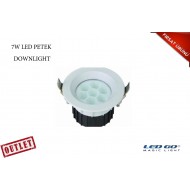 7W YUVARLAK PETEK LED DOWNLIGHT