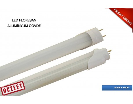 9W T8 LED Floresan Alüminyum Gövde 60Cm