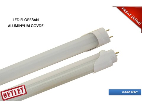 LED FLORESAN 18W T8 1200MM 220V-ALÜMİNYUM GÖVDELİ