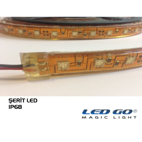 SERIT LED 5050-300LED ESNEK TAM SILIKONLU, IP68, 12VDC, 1.KALİTE