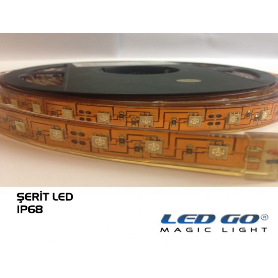 SERIT LED 5050-300LED ESNEK TAM SILIKONLU, IP68, 12VDC, 1.KALİTE