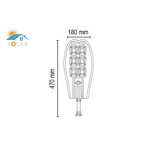 Kumandalı Solar Sokak Armatürü FL-3281