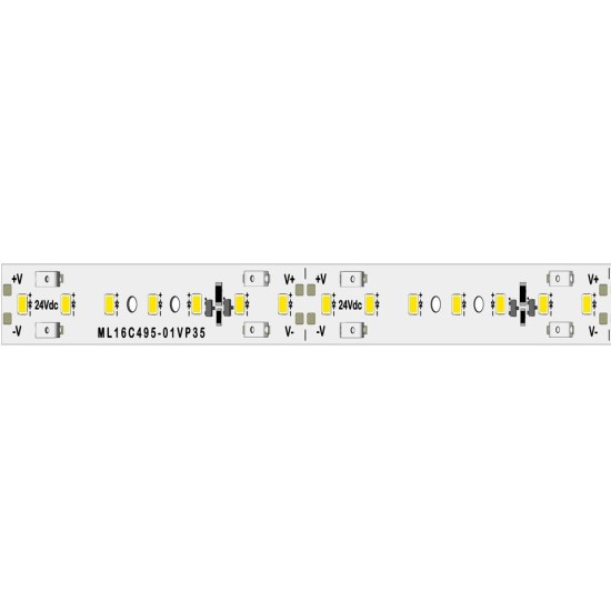 ML16A495-01VP35-24V | 2835SMD LED Bar 24V DC 70LED 16X495mm